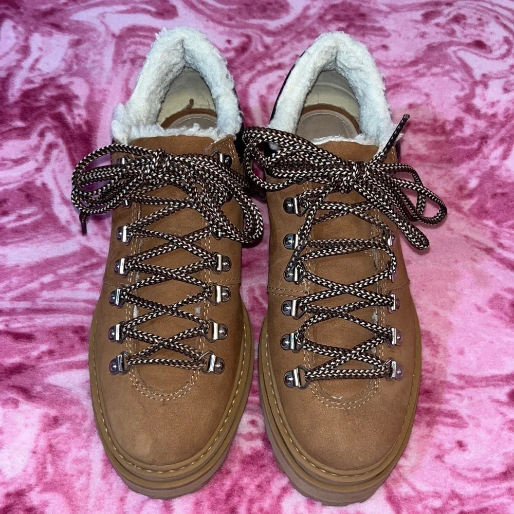 Schutz Lucille Lace Up Bootie Shoes